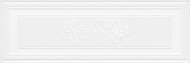 Декор Монфорте белый панель матовый обрезной 40x120x1,2