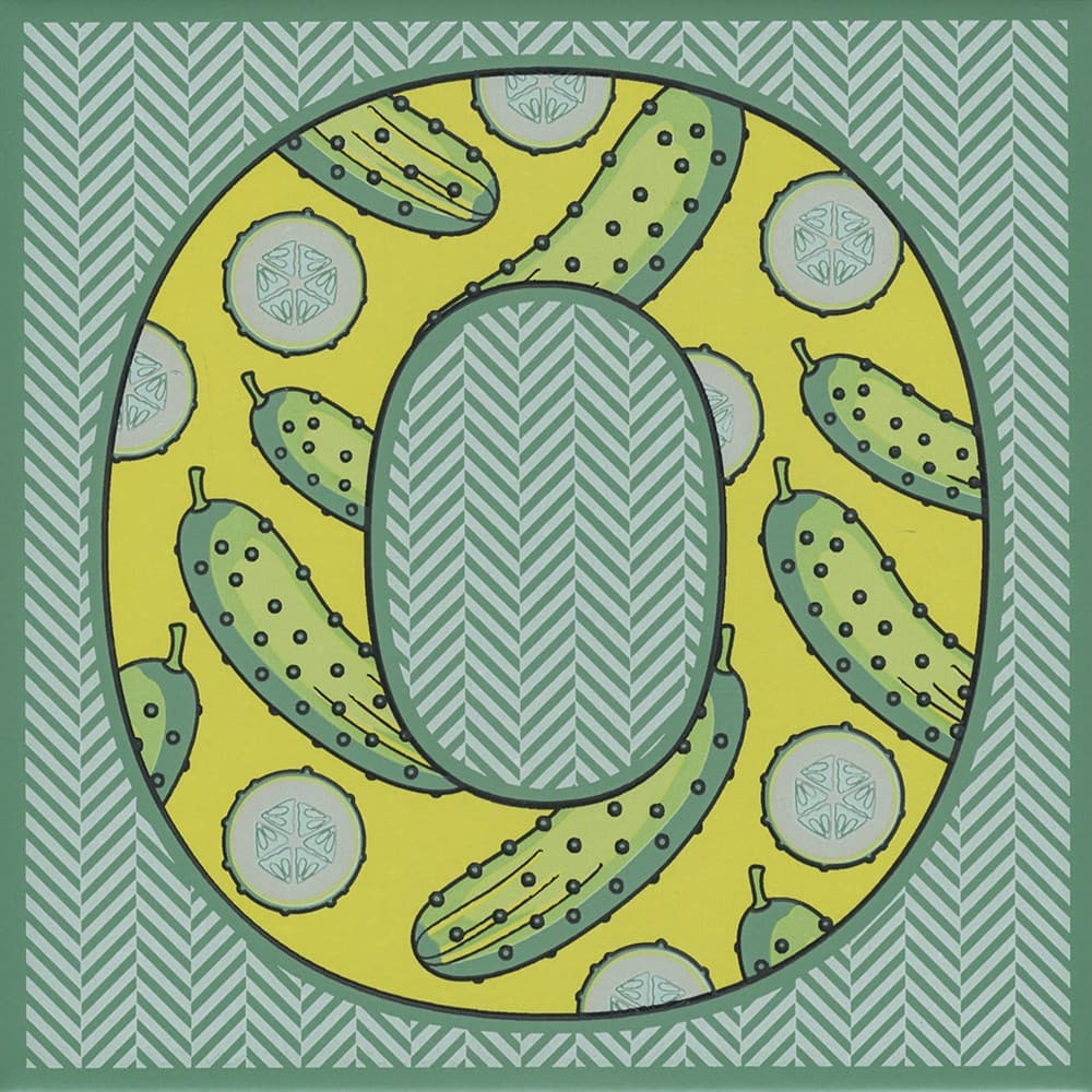 Декор Сад-огород "Огурец" матовый 20x20x0,69