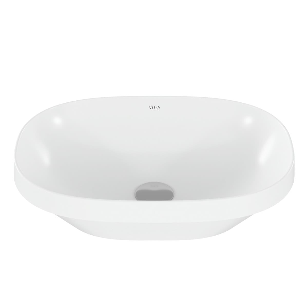 Встраиваемая сверху раковина VitrA Frame (Фрейм) 5652B403-0016 56 x 39 см овал белая антибактериальное покрытие Hygiene + Clean (Хайджн + Клин)