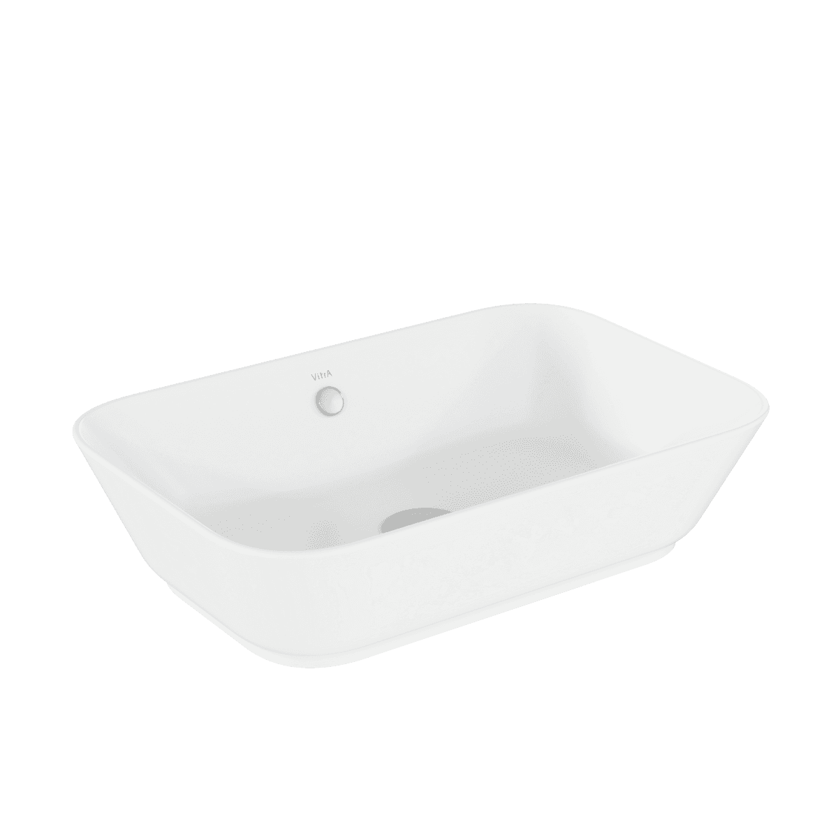 Раковина чаша VitrA Geo (Гео) 7425B003-0012 60 x 39 см накладная белая антибактериальное покрытие Hygiene (Хайджн)