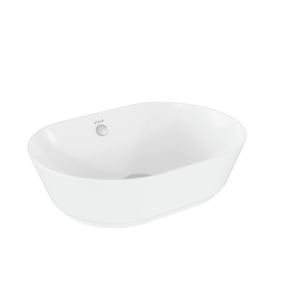 Раковина чаша VitrA Geo (Гео) 7427B003-0012 55 x 40 см накладная белая антибактериальное покрытие Hygiene (Хайджн)