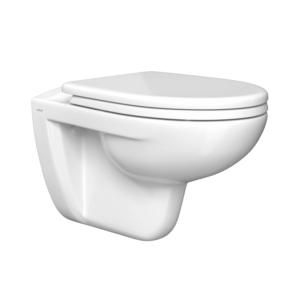 Подвесной унитаз VitrA S10 7855B003-0075 безободковый SpinFlush белый санитарный фарфор антибактериальное покрытие Hygiene (Хайджн)