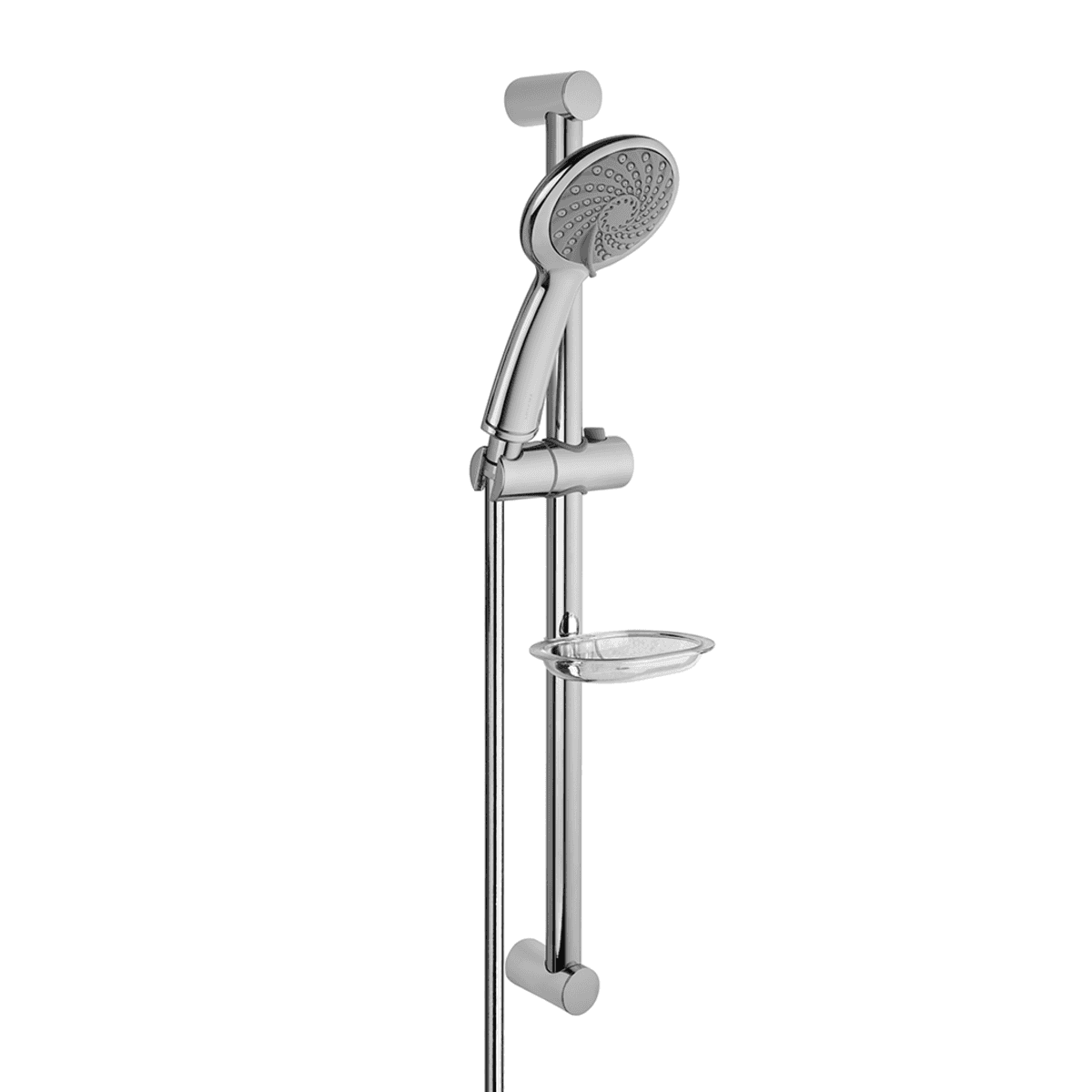 Душевая стойка VitrA Samba 3F (Самба 3Ф) A45680WSA с ручным душем без смесителя с мыльницей хром