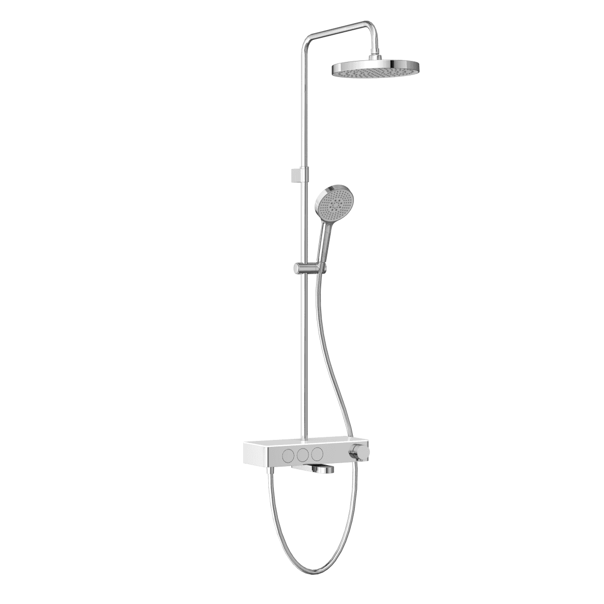 Душевая система VitrA Core Round (Кор Раунд) A47309EXP с термостатическим смесителем и ручным душем хром