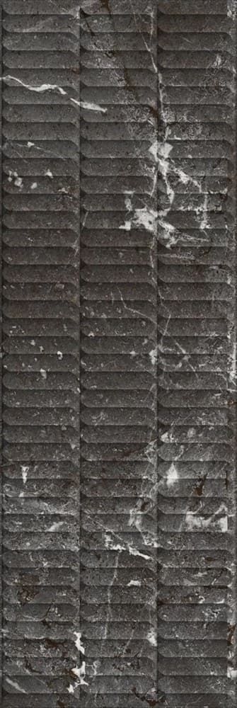 Тубкаль чёрный глянцевый структура обрезной 30x89,5x1,05
